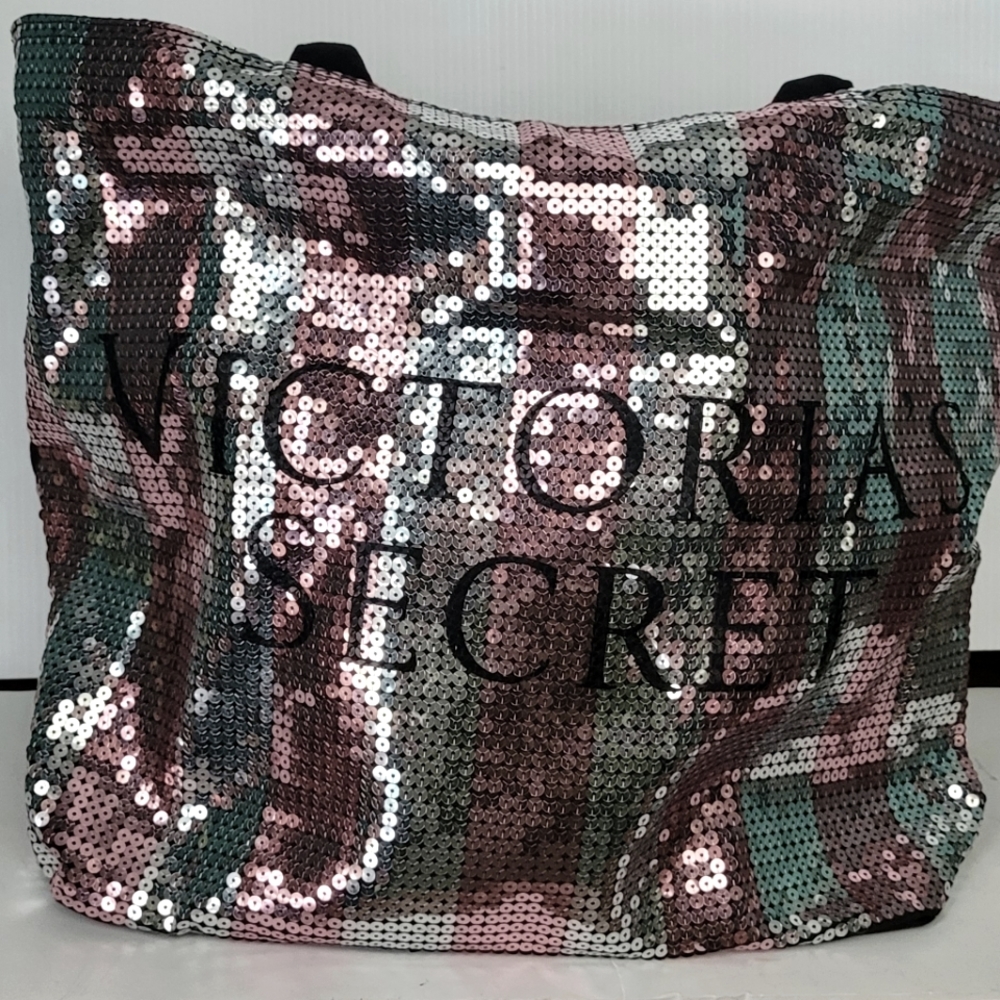 Victoria's Secret sequin large tote bag